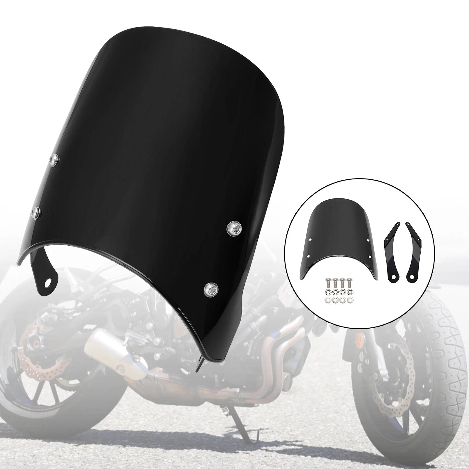 Windshield for Yamaha XSR 700 900, Honda CB400 CB1100 CB1300 (2016–2023)