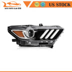 Clear Lens Headlight Assembly for Ford Mustang (2015–2017)