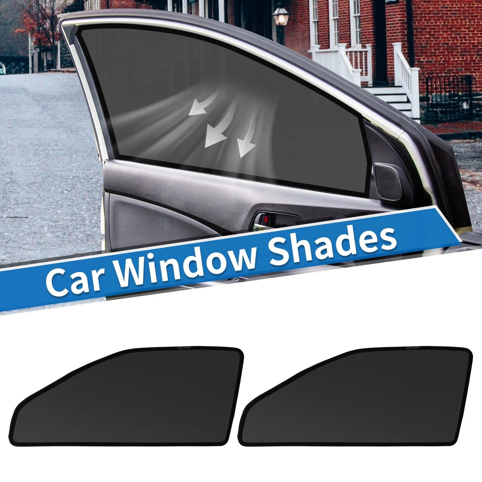 Car Window Cover for Toyota Yaris Cross (2021–2023) Driver & Passenger Side Black