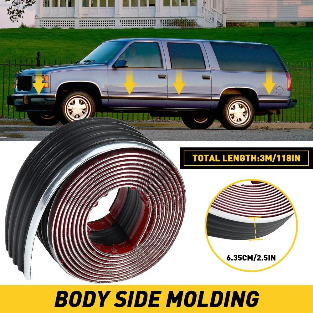 3M Body Side Molding Set for Chevy GMC Tahoe Yukon Suburban (Universal)