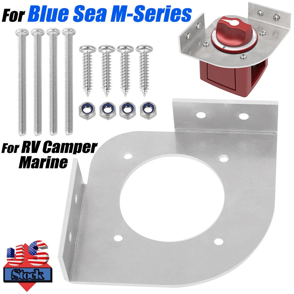 Battery Disconnect Switch Corner Mount Bracket for Marine RV Camper