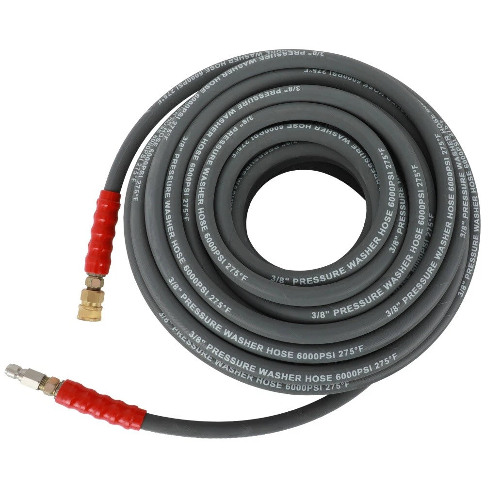 2 Wire Braid Pressure Washer Hose for Hot Water (100ft, 6000psi)
