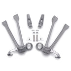 Silver Rear Passenger Foot Pegs Footrest Bracket for Suzuki GSXR GSX-R1000 (2009–2016)