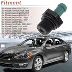 Set of 2 PCV Valves for Nissan Altima (2007–2015) 118106N202 Plastic Black Green