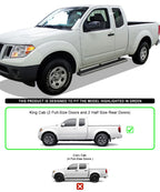 Set of 2 Stainless Steel Side Steps for Nissan Frontier Equator (2005–2026)
