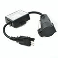 US to EU Trailer Light Converter 4-Pin Flat to 7-Way Adapter
