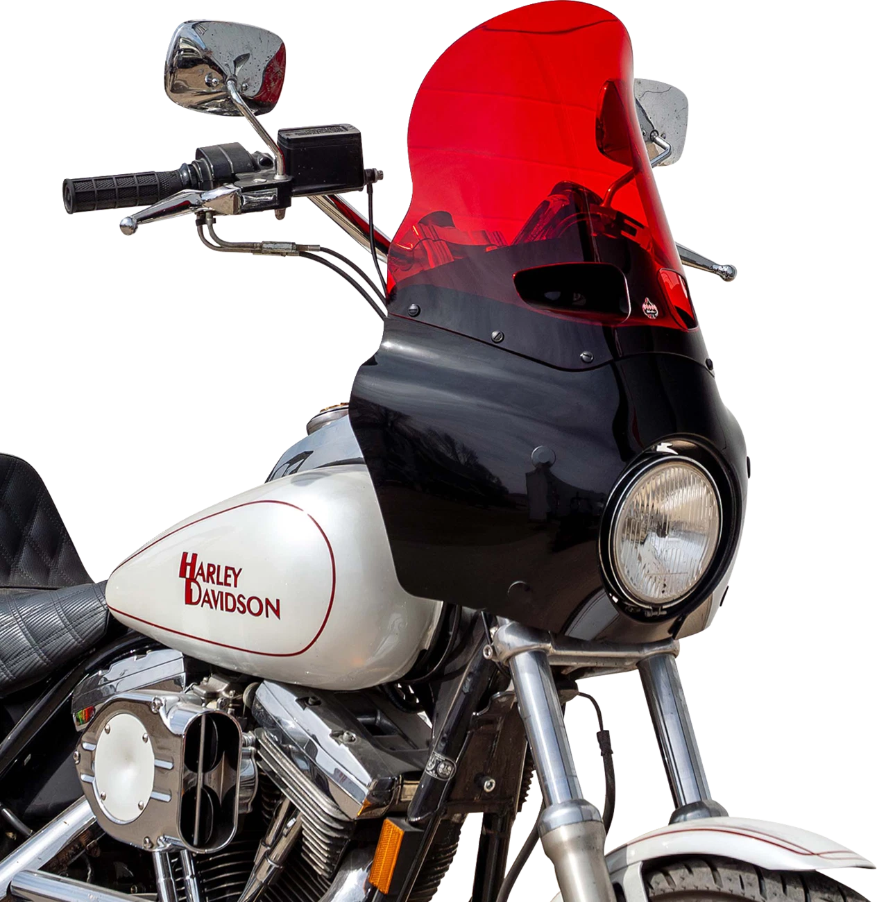 Klock Werks Windshield for Road Warrior Fairing (2015–2019) 15" Red KWW-06-0619