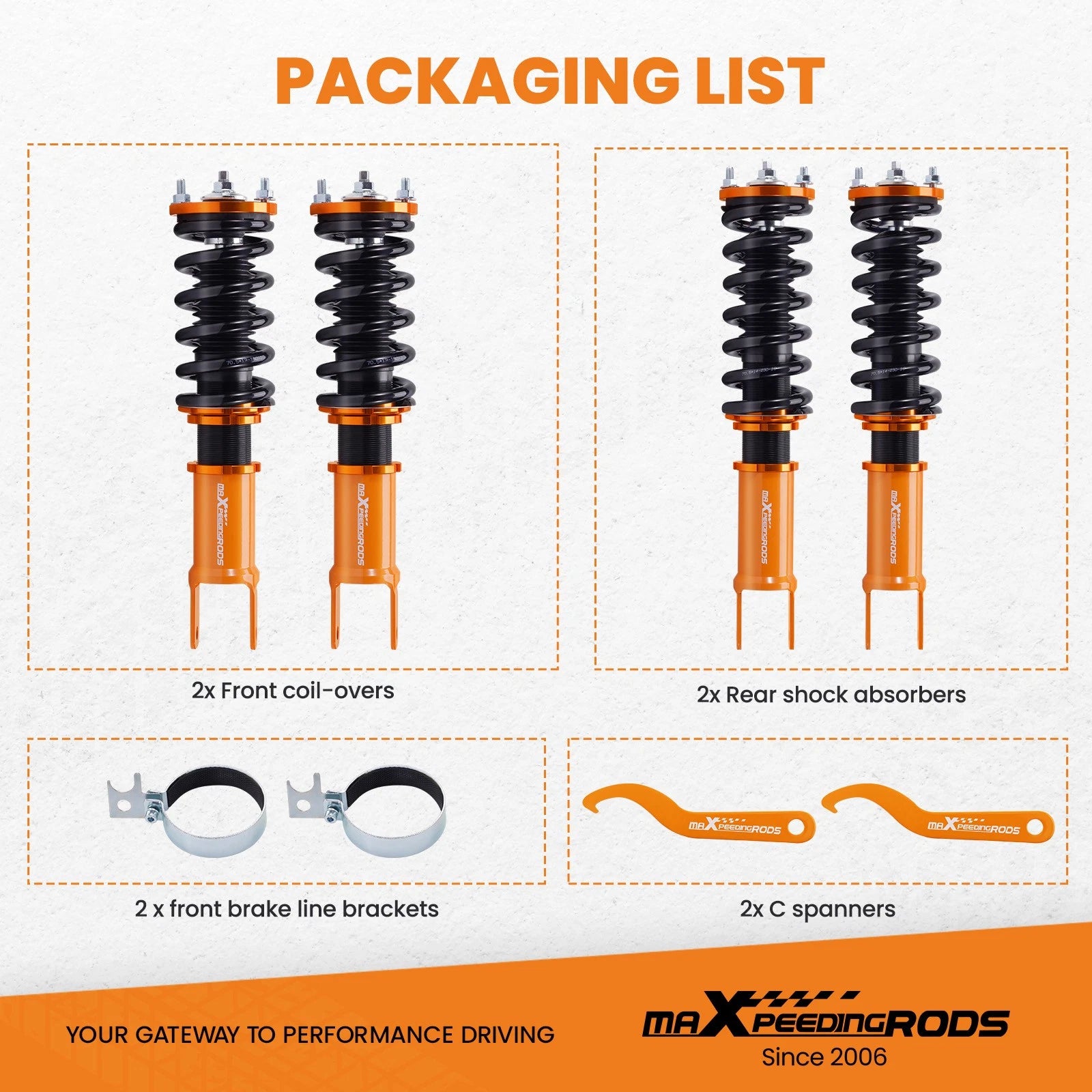 Coilover Suspension Kits for Honda S2000 (2000-2009)