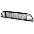Honeycomb Front Upper Bumper Grille w/Triangle LED DRL for Ford Mustang (2018–2020)