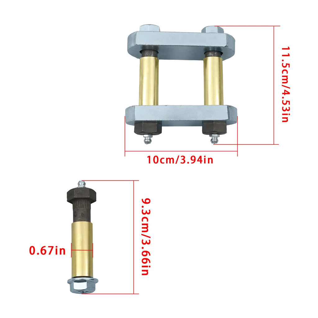 Set of 2 Heavy Duty Shackle Upgrade Kit for MORryde UO12-016