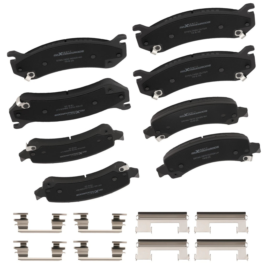 Set of 4 Ceramic Brake Pads for Tahoe Savana 1500 (2003–2008) P-785 D785 P-974A