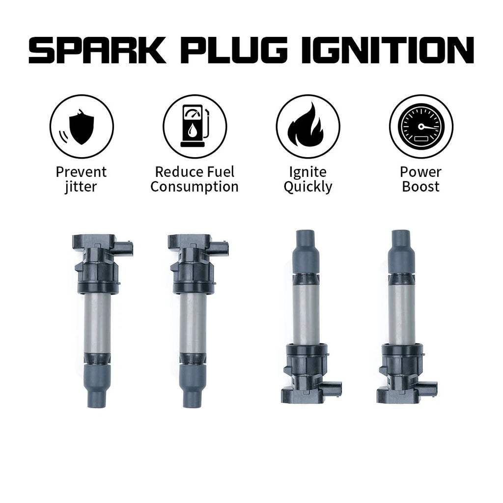 Set of 4 Ignition Coils for Cadillac DTS SRX STS XLR (2007–2011) 4.4L 4.6L