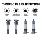 Set of 4 Ignition Coils for Cadillac DTS SRX STS XLR (2007–2011) 4.4L 4.6L