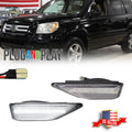 2X Clear LED Side Marker Lights for Honda Element (2009–2010)