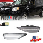 2X Clear LED Side Marker Lights for Honda Element (2009–2010)