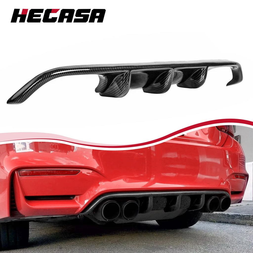 Carbon Fiber Rear Bumper Diffuser for BMW F8X M3 M4 (2015–2018)