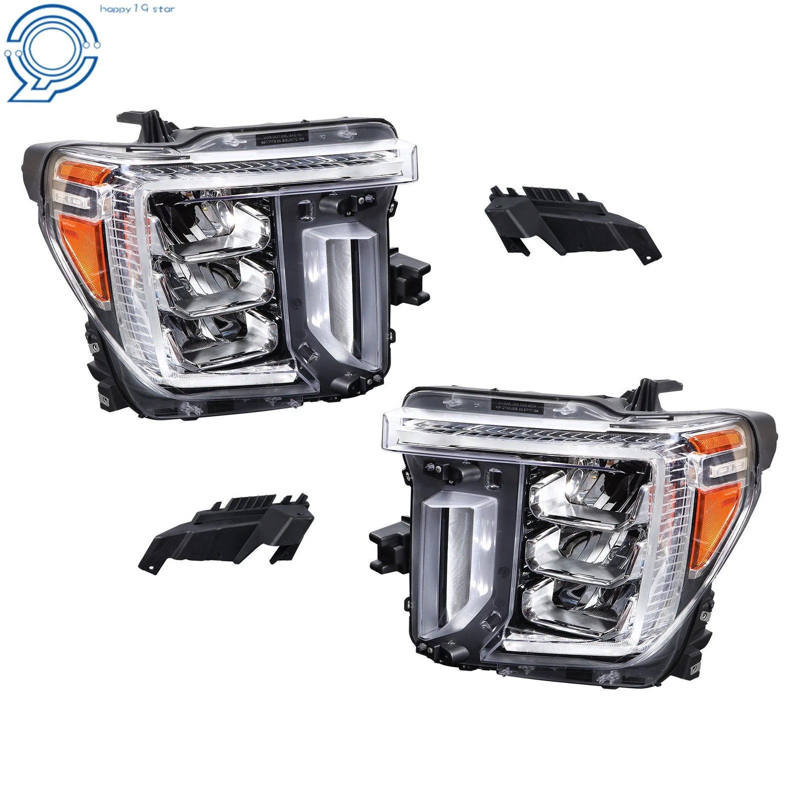 LED Headlights for GMC Sierra 2500HD 3500 HD (2020-2023) Pair