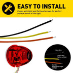 2X LED Side Marker Clearance Lights for Truck Trailer (EPY)