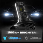 H11 LED Headlight Bulbs Kit for - 6500K, 50000LM