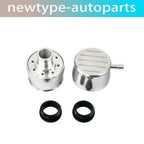 Aluminum Ball Milled Valve Cover Breather w/ Grommet for SBC BBC SBF BBF