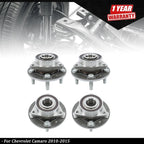 Set of 4 Wheel Hub Bearing Assemblies for Chevrolet Camaro (2010–2015)