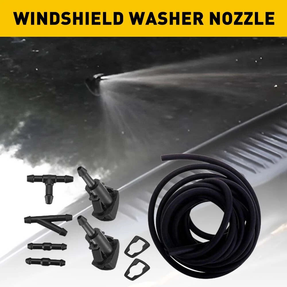 Windshield Wiper Washer Squirter Nozzle Spray Jet Kit for Universal Vehicles