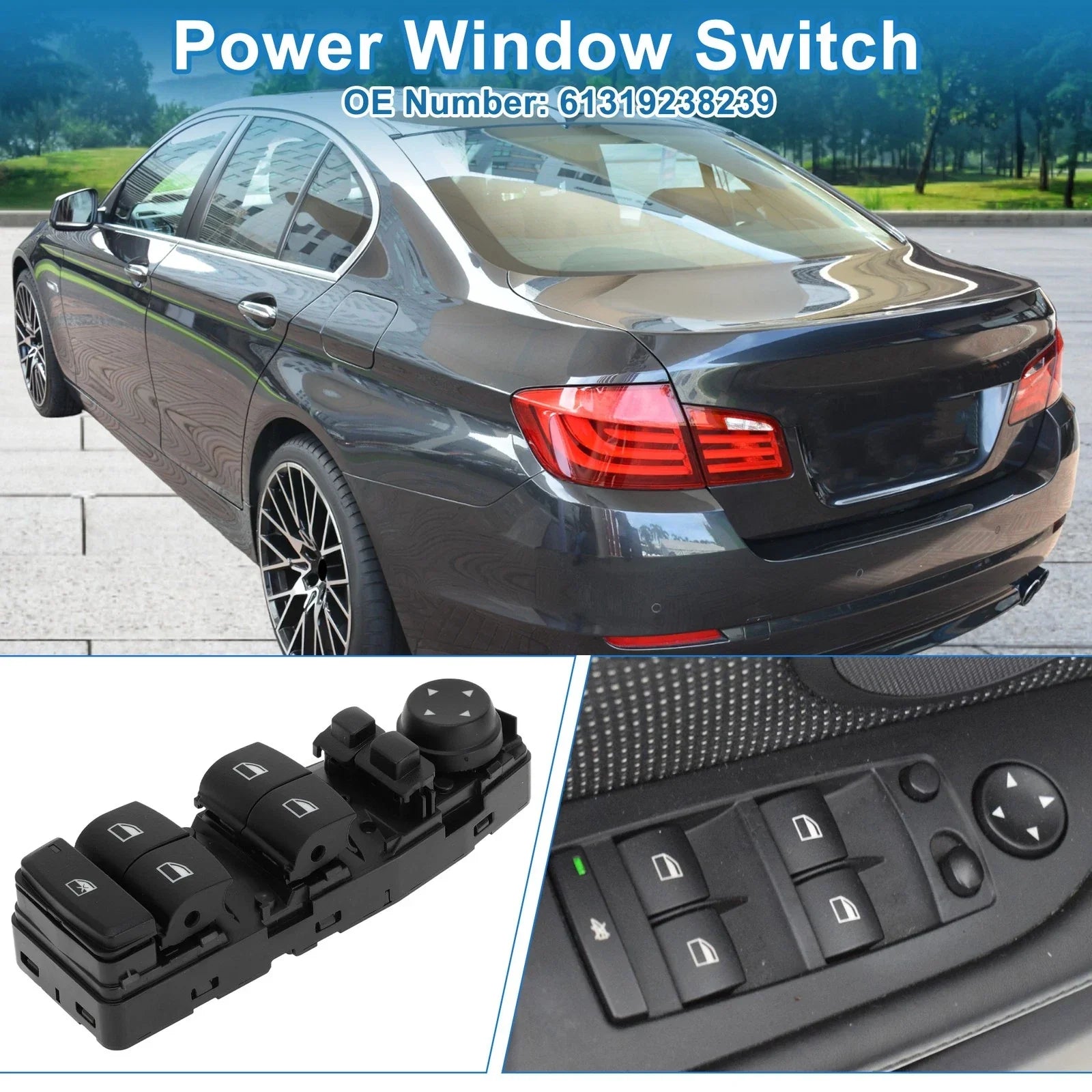 Power Window Switch for BMW 528i 530i 540i