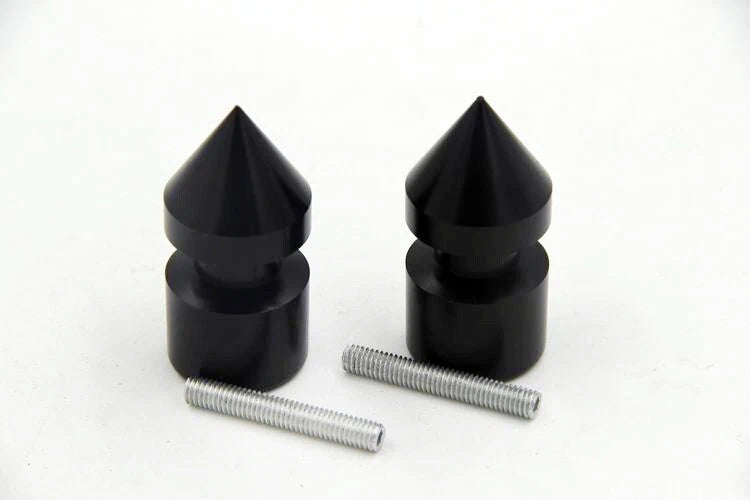 Black Spike Swingarm Spools 6mm for Aprilia Dorsoduro 750 (2008–2009)