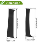 Set of 4 Door Pillar Window Trim for Chevy Silverado (2000–2006) Black