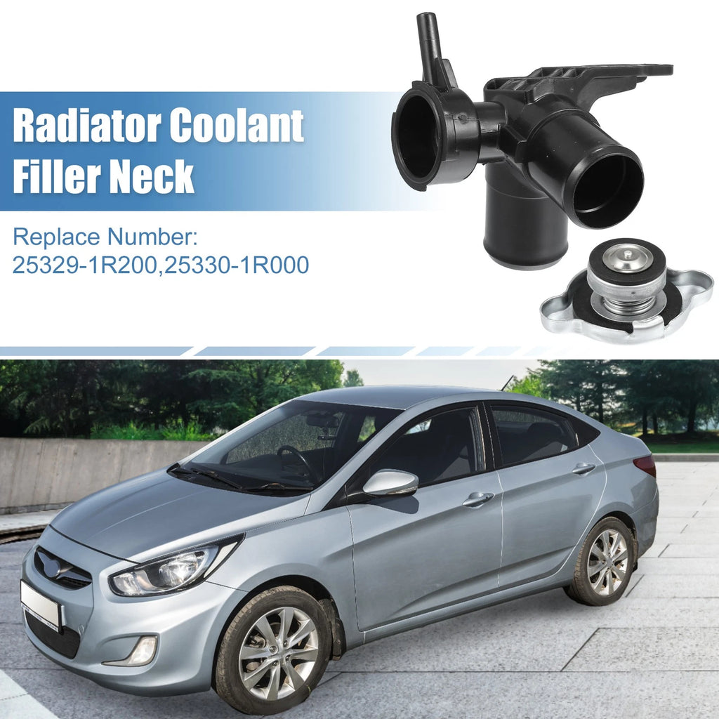 Engine Radiator Coolant Filler Neck for Hyundai Accent (2000–2015) 25329-1R200/25330-1R0