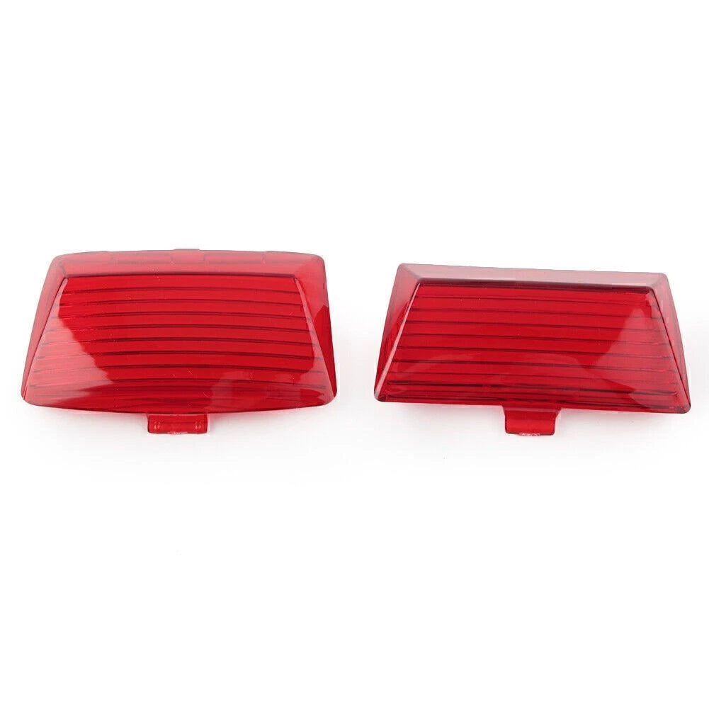 2X Fender Tips Mud Guard Light Lens for Harley Touring Ultra Classic