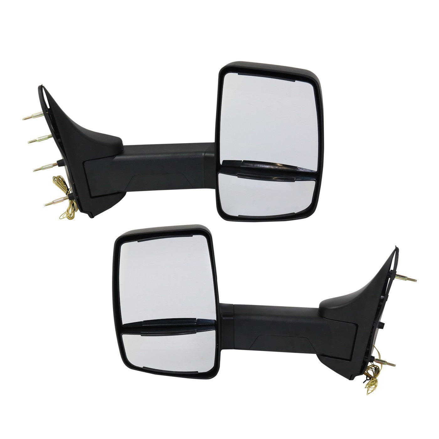 Towing Mirrors for Ford E-150 Econoline (1992–2002) with Signal Light Black