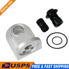 M-6880-B50 90 Degree Billet Oil Filter Adapter for Ford Mustang (1965–1995)