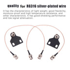 2X Shielded Antenna Extension Interface for BNC Wireless Mic Receiver