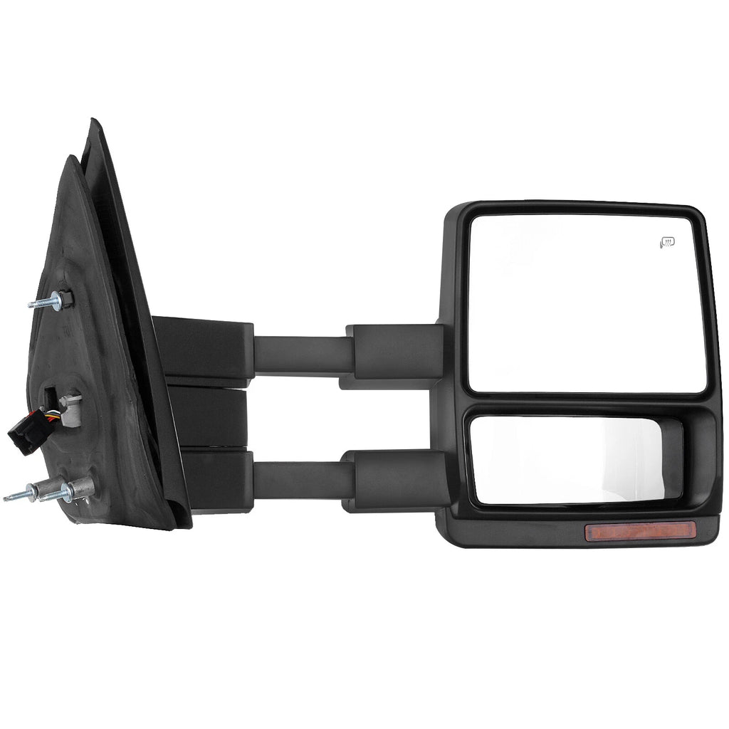 Set of 2 Chrome Power Heated Turn Signal Towing Mirrors for Ford F150 (2007–2014)