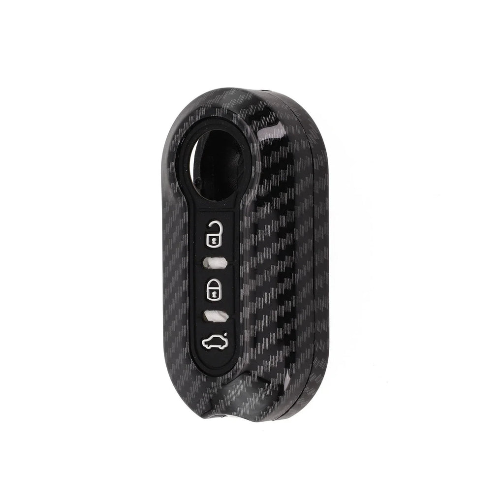 Carbon key case key cover for Fiat 500 Ducato Abarth Doblo (2007���2024)