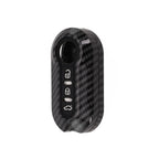 Carbon key case key cover for Fiat 500 Ducato Abarth Doblo (2007���2024)