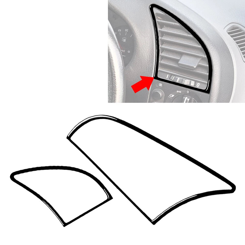 Glossy Black Dashboard Air Vent Outlet Cover Trim for BMW 3 Series E36 (1991–1999)