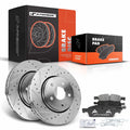Front Drilled Brake Rotors & Ceramic Pads for Jeep Grand Cherokee (2011–2020)