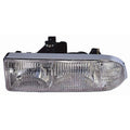 Replacement Driver Side Composite Head Light Assembly w/Chrome Trim