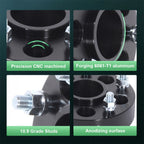 Set of 4 Wheel Spacers 1.5" 5x4.5 to 5x5 for Jeep Liberty Wrangler