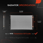 Radiator w/ Trans Oil Cooler for Toyota RAV4 (2018â2020)
