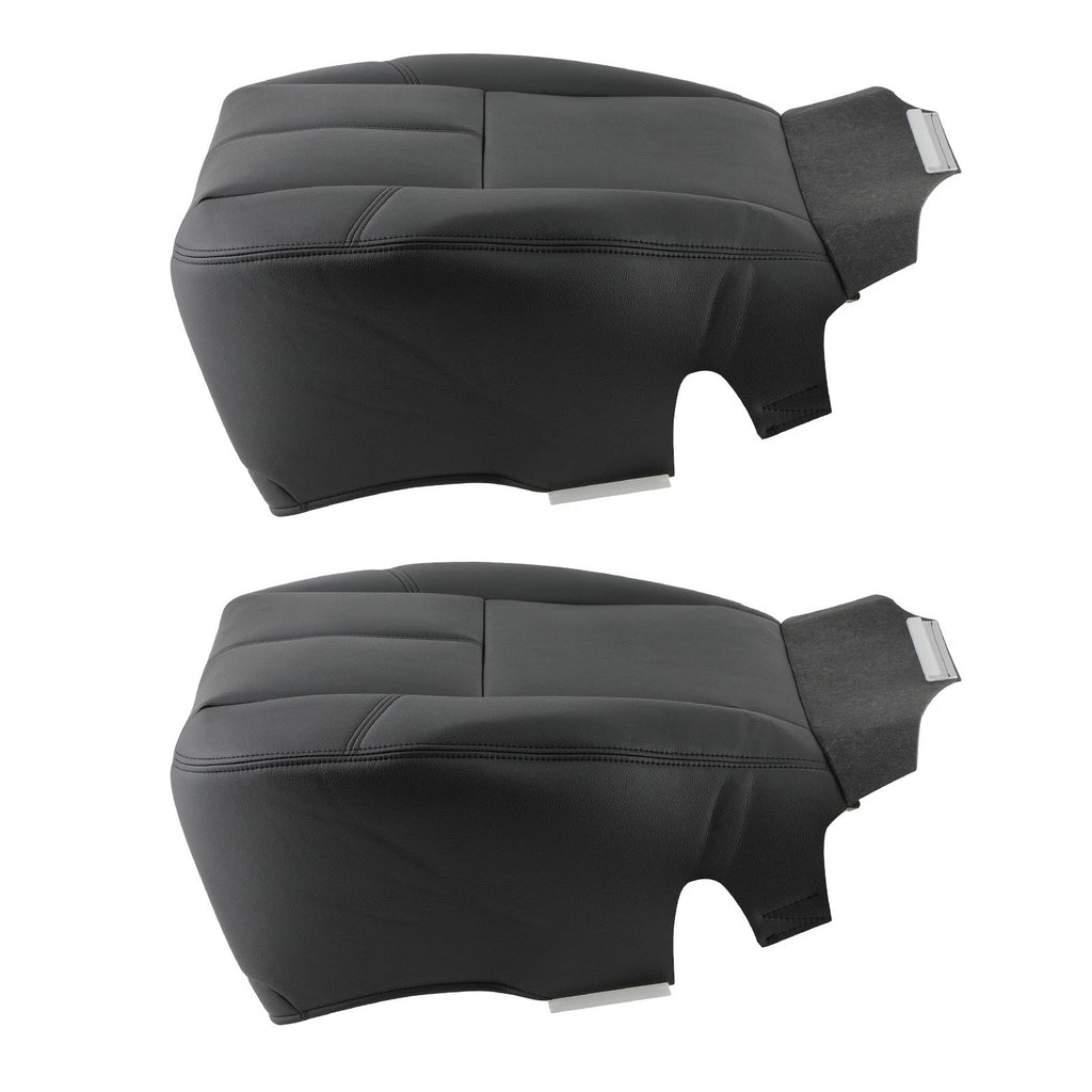Bottom Leather Seat Cover Pair for GMC Yukon XL (2007–2012) Black