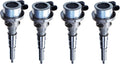 Set of 4 Common Rail Injectors 8-98245753-0 for Isuzu 4JX1 (1998–2002)