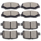 Set of 8 Ceramic Brake Pads for Honda Civic (1994–1995, 1999–2000)