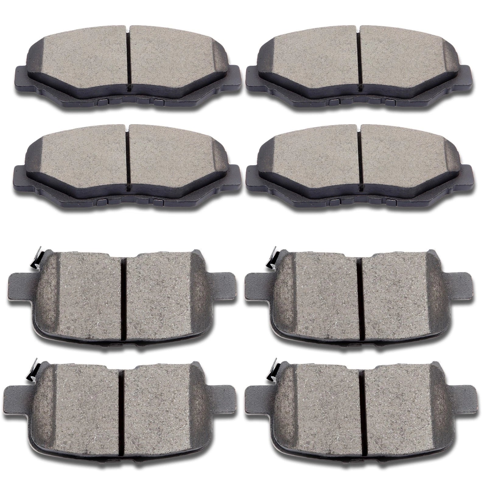 Set of 8 Ceramic Brake Pads for Honda Civic (1994–1995, 1999–2000)