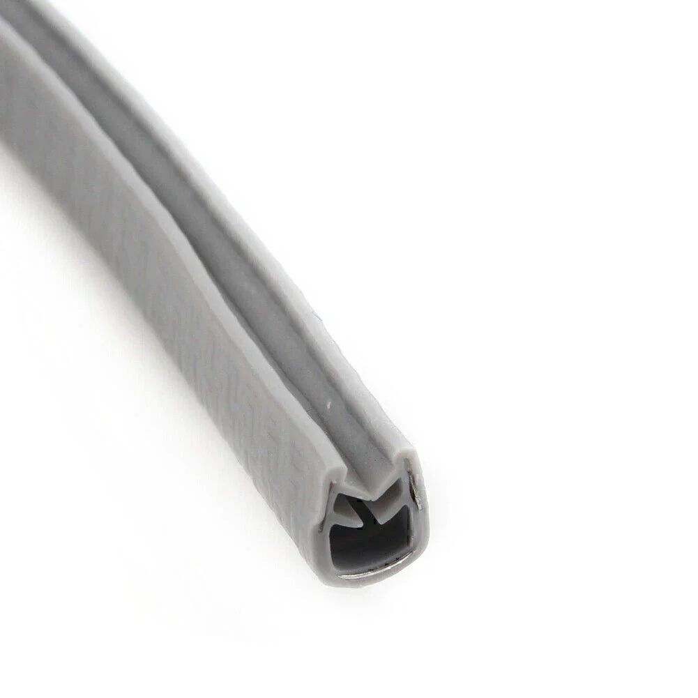 10ft Car Door Trim Edge Lock Guard Moulding Rubber Seal Strip Protector Grey