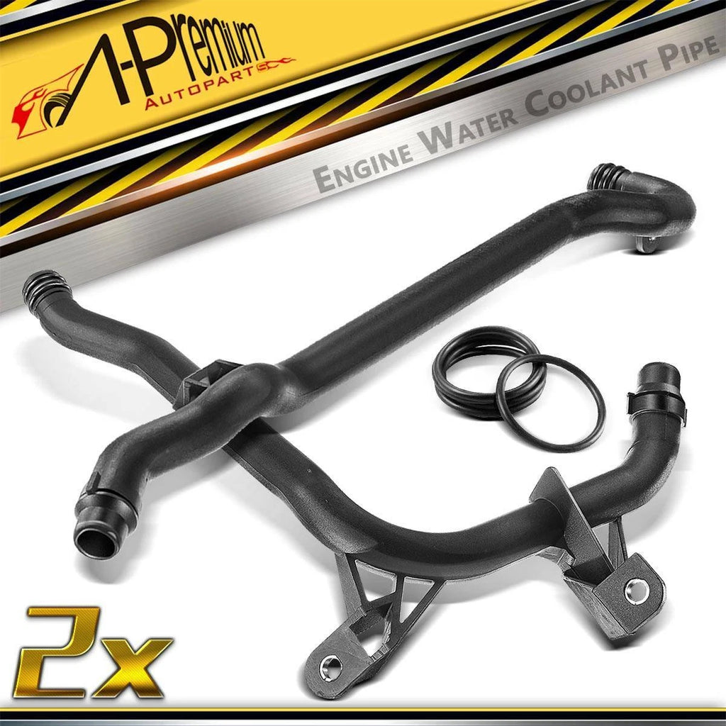 2 Engine Heater Inlet Pipes + Water Coolant Pipes for BMW E39 E46 Z3 Z4 (1997–2006)