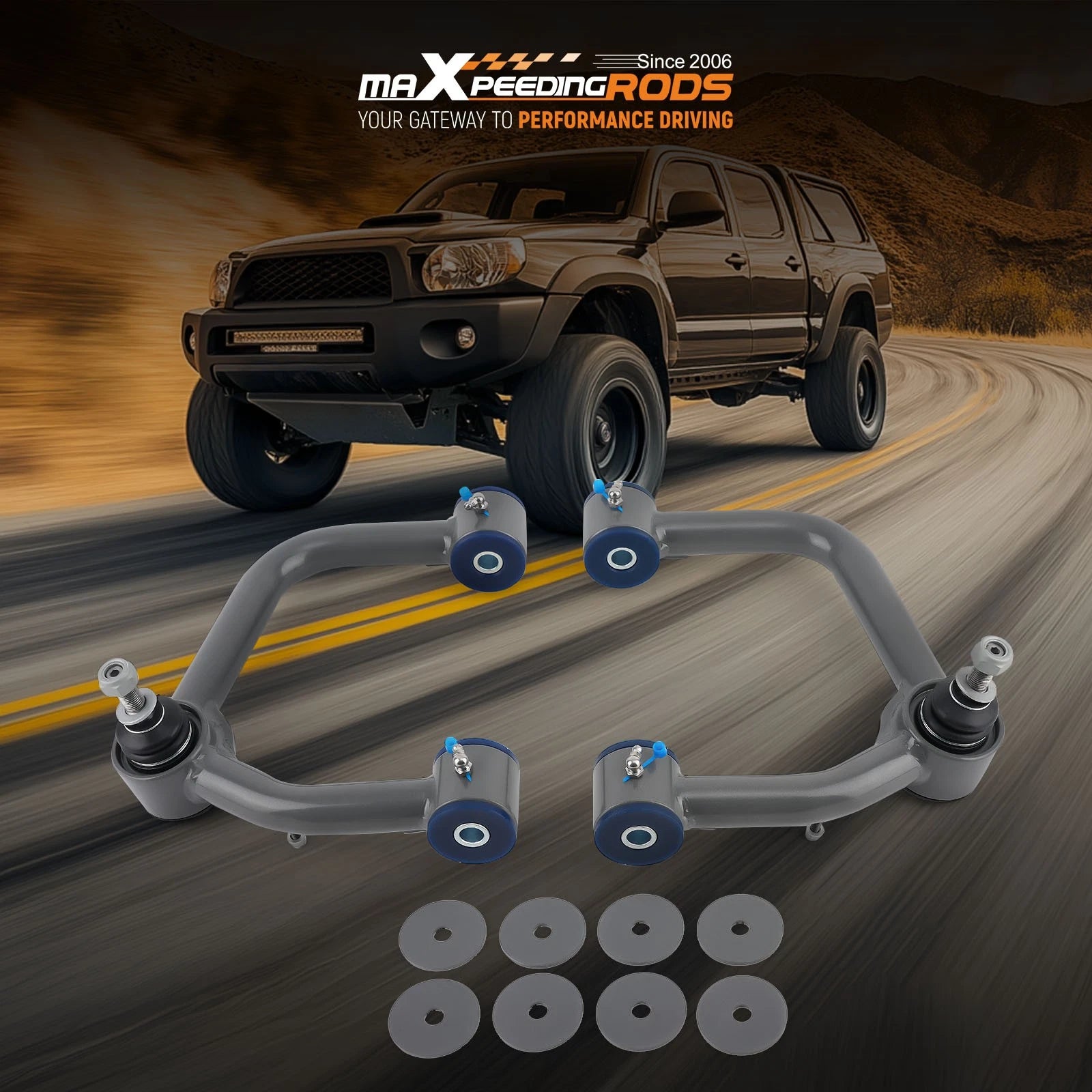 Front Upper Control Arms for Toyota Tacoma (2004–2024) 2-4" Lift