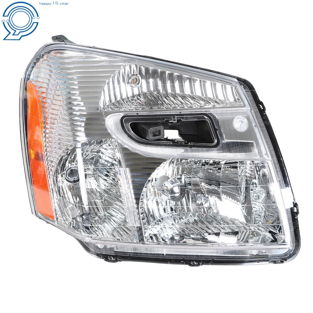 Halogen Headlight Right Side for Chevy Equinox (2005-2009) Chrome Housing